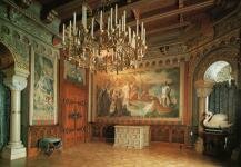 Интерьер замка Нойшванштайн Интерьер замка Нойшванштайн