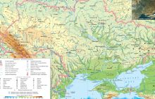 Карта Украины с городами