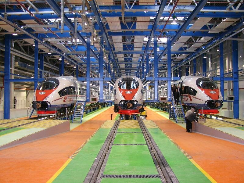 Поезд Сапсан комплекс по обслуживанию